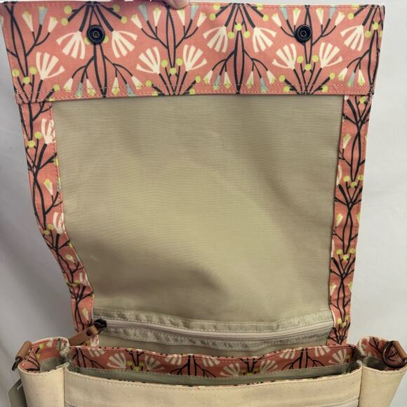 Petunia Pickle Bottom Pink Floral Pathway Backpack Diaper Bag - Picture 6 of 9